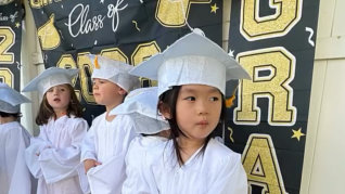 Group of graduating kids