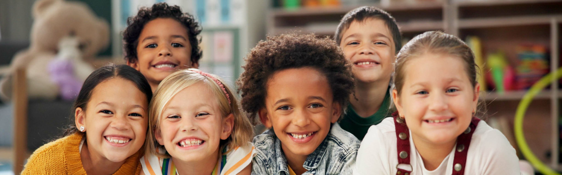 Young students smiling